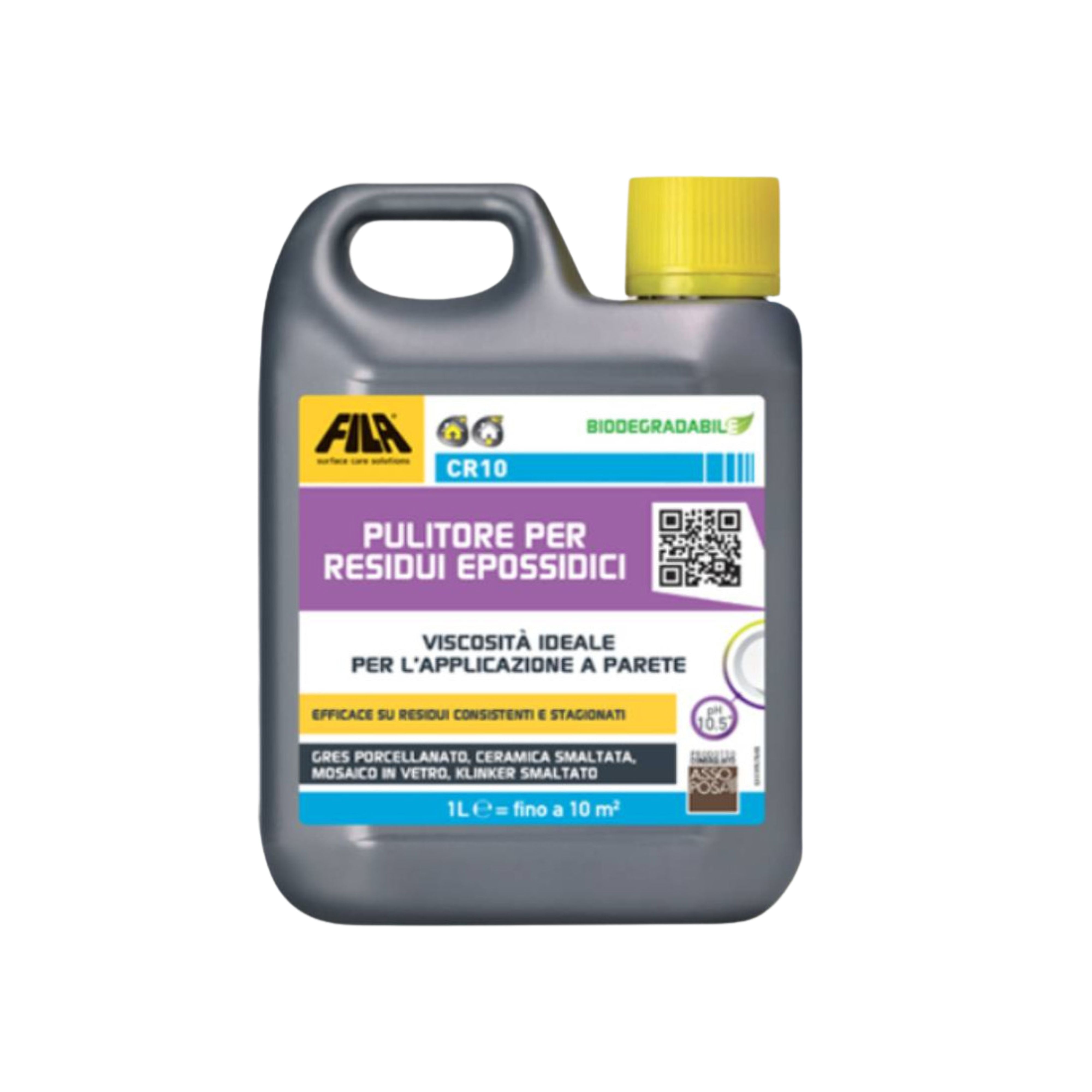 Fila CR10 1L nettoyant liquide haute viscosité pour résidus époxy Fila CR10 1L nettoyant liquide haute viscosité pour résidus époxy