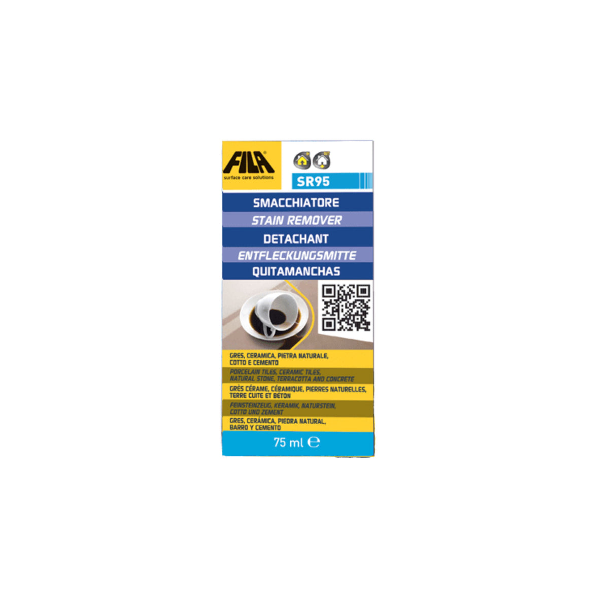 Fila SR95 smacchiatore 75ml smacchiatore per macchie organiche colorate