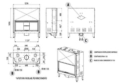 MCZ Plasma 115 Wood monoblock wood-burning fireplace 5017001 MCZ Plasma 115 Wood monoblock wood-burning fireplace 5017001