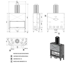 MCZ Plasma 115 Wood monoblock wood-burning fireplace 5017001 MCZ Plasma 115 Wood monoblock wood-burning fireplace 5017001