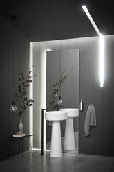 Agape Bjhon 1 lavabo su colonna scarico a pavimento ACER1081F