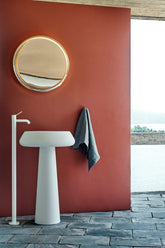 Agape Bjhon 2 lavabo su colonna scarico a pavimento ACER1082F