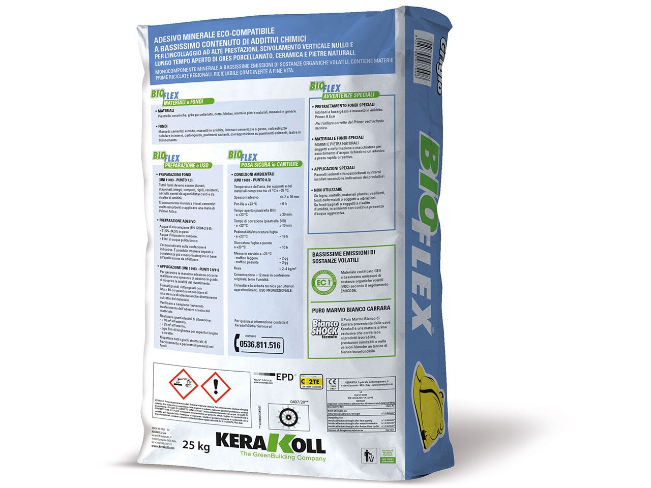 Kerakoll Bioflex Gray 25Kg - Glue for Tiles Kerakoll Bioflex Gray 25Kg - Glue for Tiles