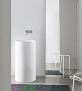 NIC Design Ovvio lavabo freestanding scarico a parete 001455
