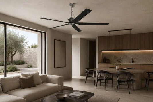 Ventilatore a soffitto di design moderno per arredi contemporanei | Domus Habitat