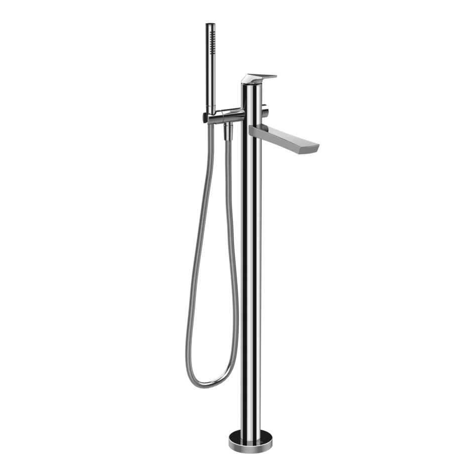 Gessi VENTAGLIO-Parte esterna miscelatore piantana vasca con deviatore automatico e doccetta anticalcare. - 72028