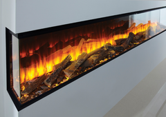 Electric fireplace Alisa 160 Maisonfire standard version with ceramic wood