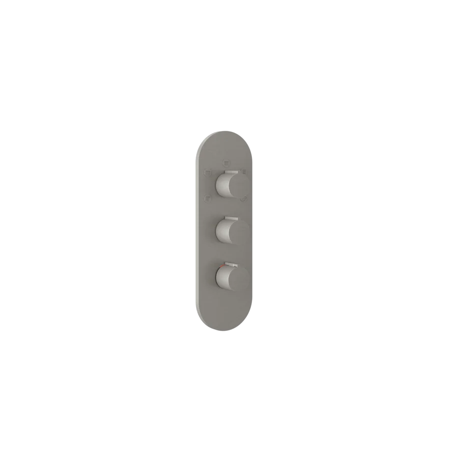 Gessi Ventaglio miscelatore doccia termostatico alta portata 5 uscite con selezione singola 43072 + 43111