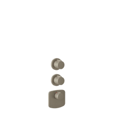 GESSI VENTAGLIO-Parte esterna Miscelatore termostatico alta portata a parete 2 uscite indipendenti . Installazione verticale/orizzontale- 43234