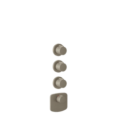GESSI VENTAGLIO-Parte esterna Miscelatore termostatico alta portata a parete 3 uscite indipendenti . Installazione verticale/orizzontale.- 43236