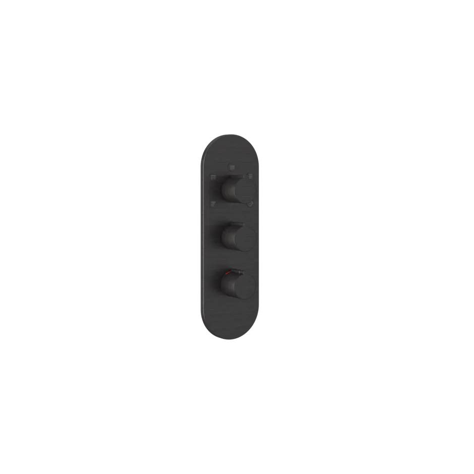 Gessi Ventaglio miscelatore doccia termostatico alta portata 5 uscite con selezione singola 43072 + 43111