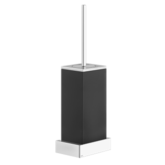 Gessi RETTANGOLO - Black toilet brush holder in sintered stone - 20820 