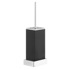 Gessi RETTANGOLO - Black toilet brush holder in sintered stone - 20820 