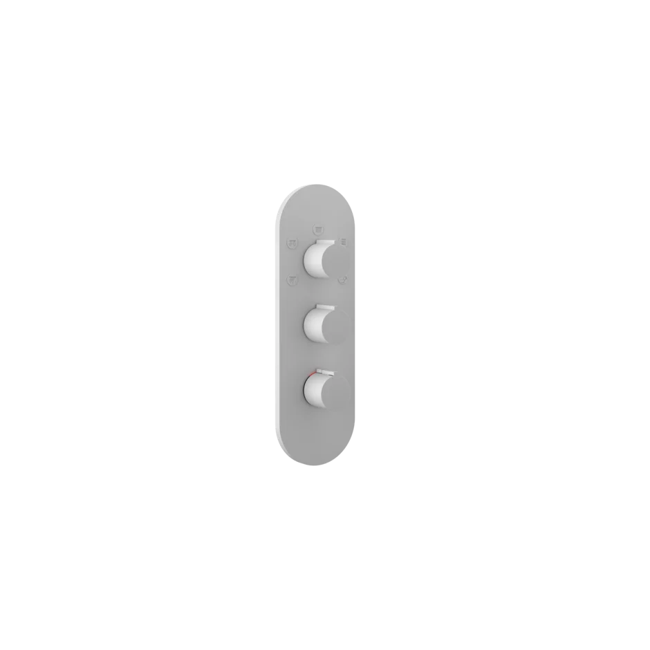 Gessi Ventaglio miscelatore doccia termostatico alta portata 5 uscite con selezione singola 43072 + 43111