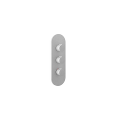 GESSI VENTAGLIO-Parte esterna Miscelatore termostatico alta portata a parete 2 uscite indipendenti . Installazione verticale/orizzontale- 43064