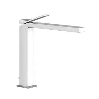 Gessi RETTANGOLO K - Mitigeur lavabo haut avec vidage et flexibles de raccordement - 53003