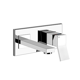 Gessi RETTANGOLO K - Mitigeur lavabo mural partie extérieur avec partie encastrable - 44697+53089