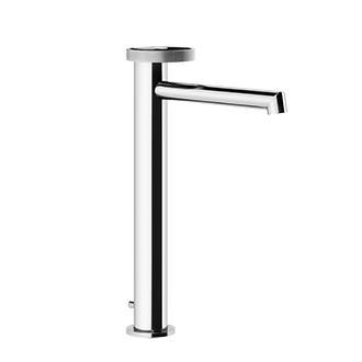 Gessi ANELLO -Miscelatore lavabo alto con scarico e flessibili di collegamento - 63305