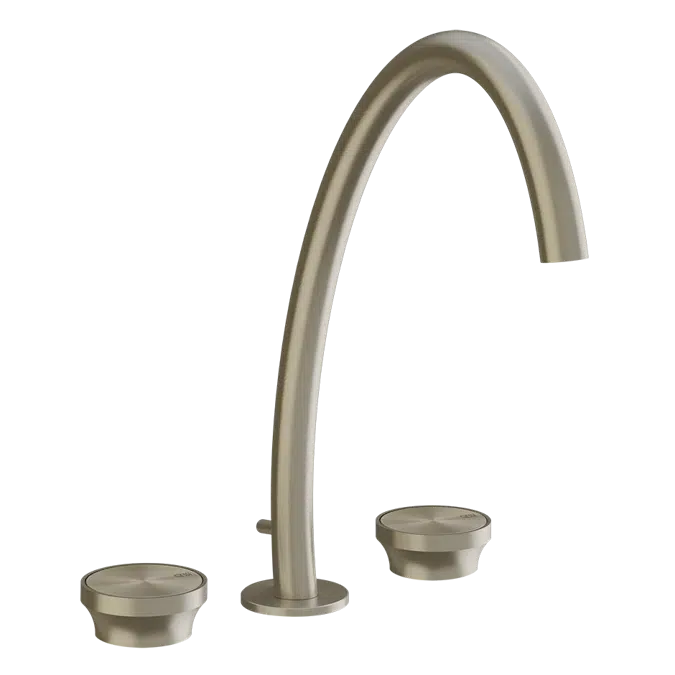 Gessi ORIGINI-Mélangeur lavabo haut 3 trous avec vidage et flexibles de raccordement - 66015