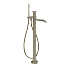 Gessi ORIGINI-Parte esterna per piantana esterno vasca con doccetta, deviatore automatico e flessibile in Cromalux. Abbinabile a inserti con finiture differenti: art. 66600 and art. 66602- 46189+66028