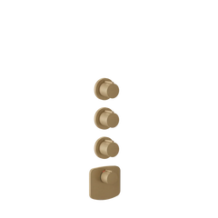 GESSI VENTAGLIO-Parte esterna Miscelatore termostatico alta portata a parete 3 uscite indipendenti . Installazione verticale/orizzontale.- 43236