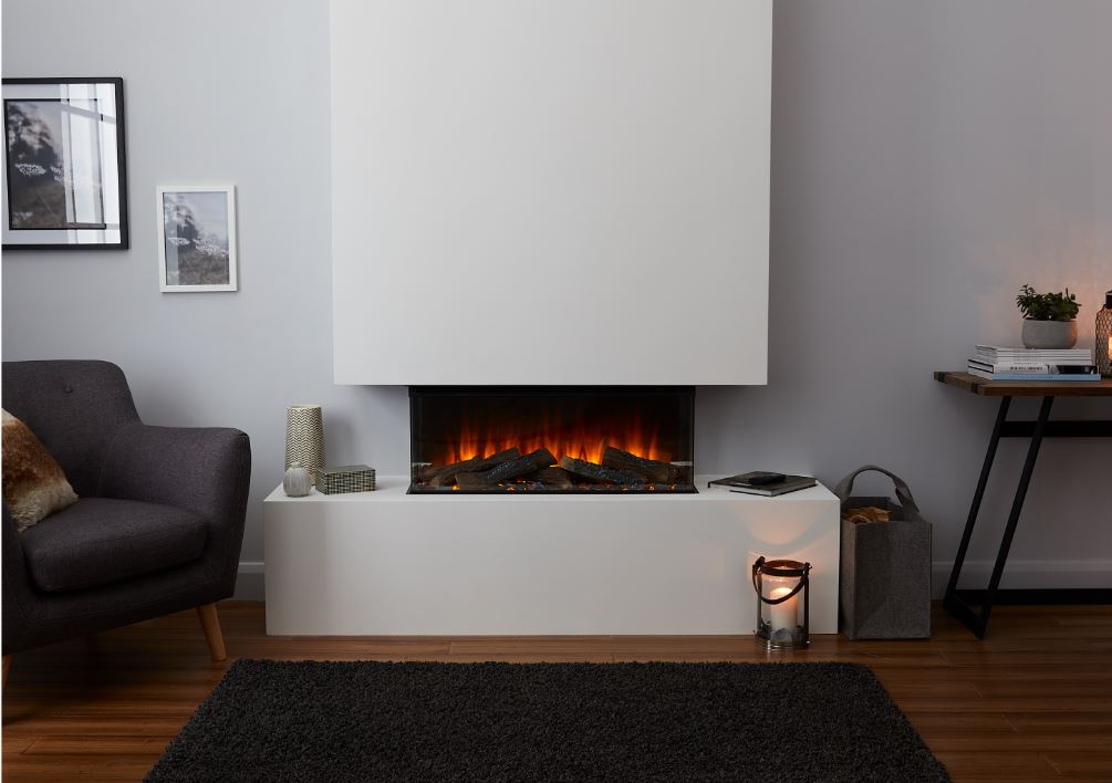 Electric fireplace Alisa 160 Maisonfire standard version with ceramic wood