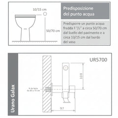 Arvag Urano Galax doccetta igienica idroscopino UR5700 - cromo