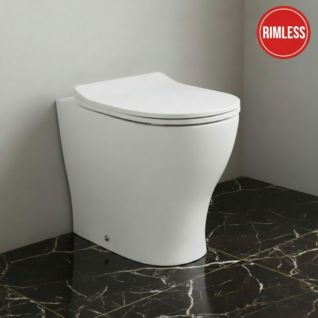 Artceram Ten wc a terra senza brida TEV007-01 Bianco lucido