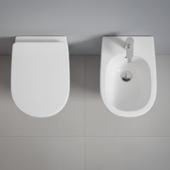 Artceram Ten 4.0 bidet a terra filomuro TEB005-01 - bianco lucido