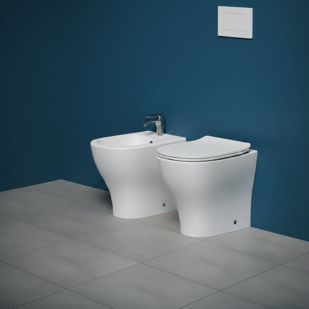Artceram Ten 4.0 wc a terra senza brida TEV008-01 Bianco lucido
