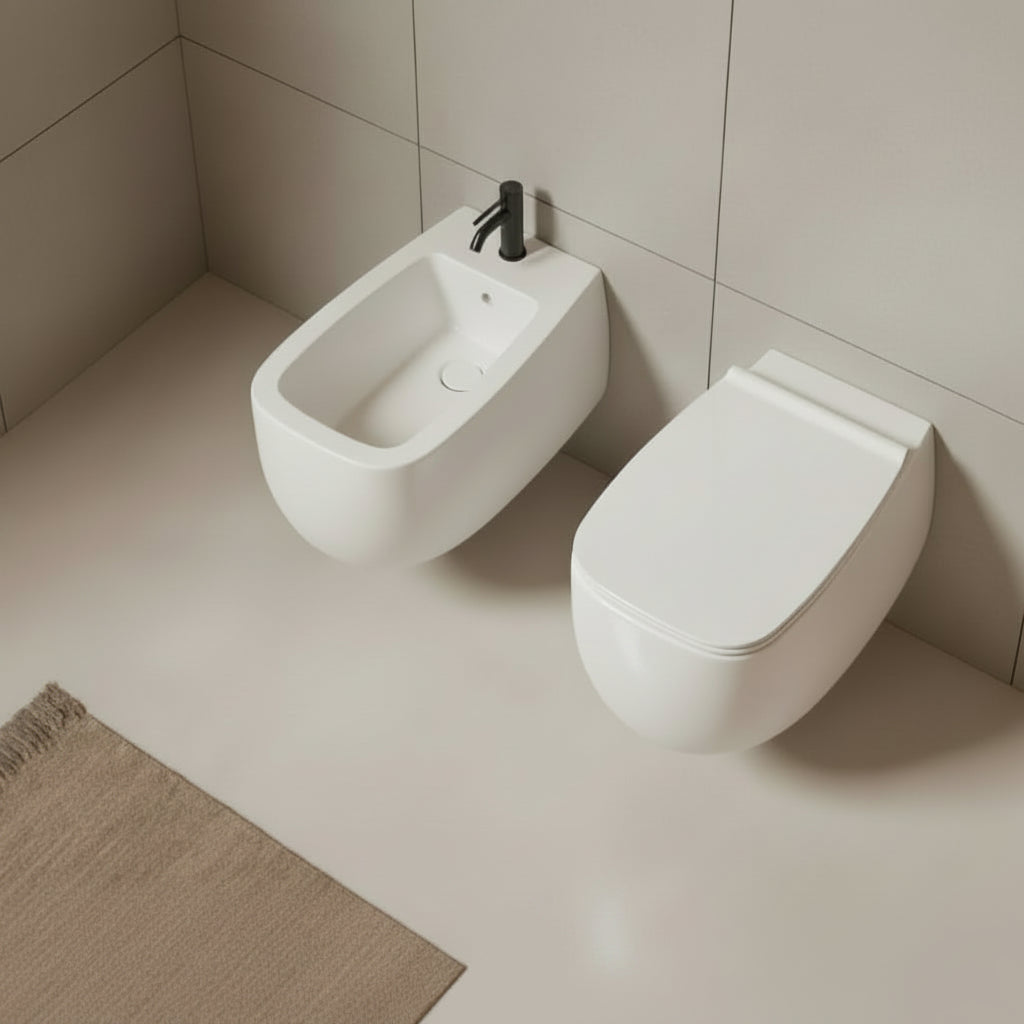 Alice Ceramica Nur wc sospeso senza brida 33120101 - Bianco lucido