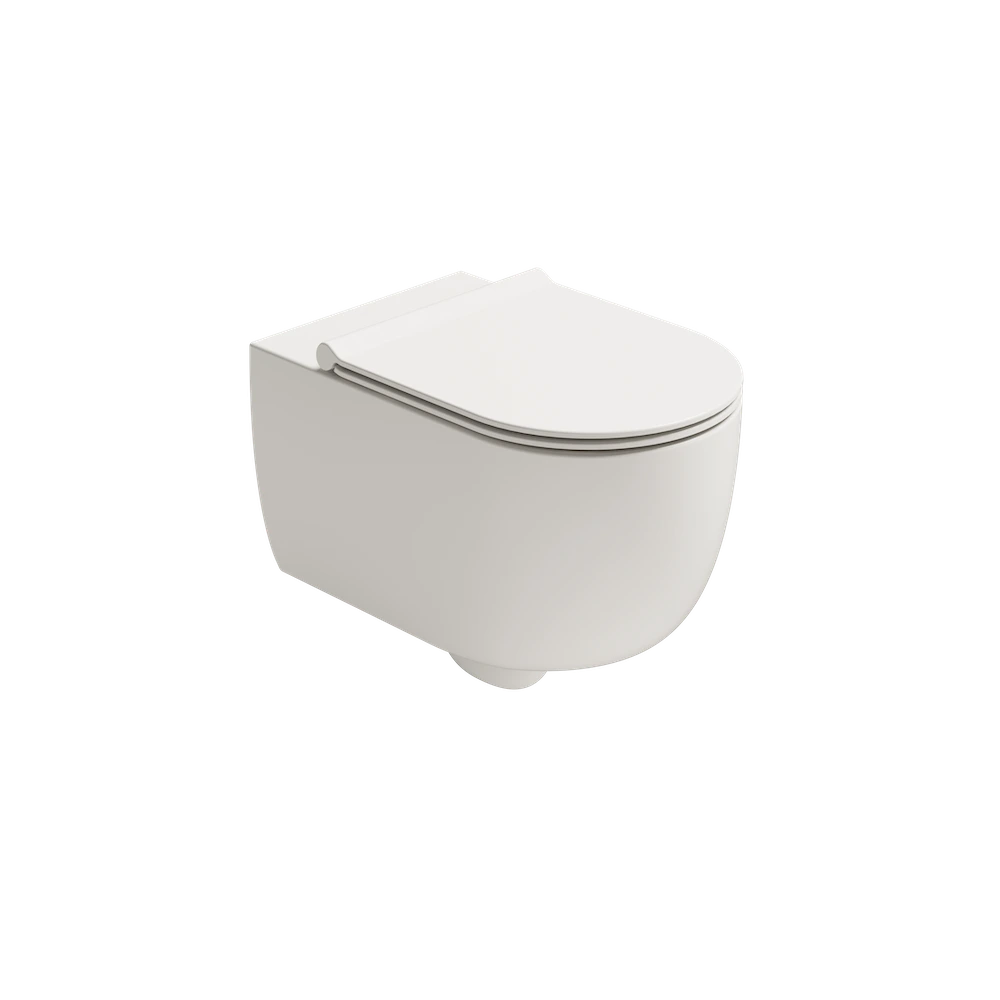 Alice Ceramica Unica 55 wc sospeso senza brida 32240109- Bianco opaco