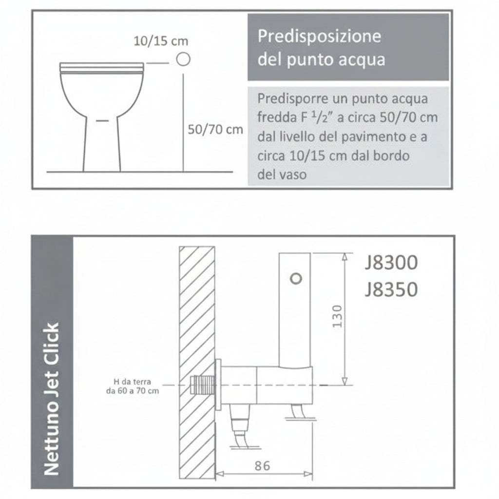 Arvag Nettuno Jet Click idroscopino J8300 - cromo