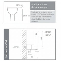 Arvag Nettuno Jet Click idroscopino J8300 - cromo