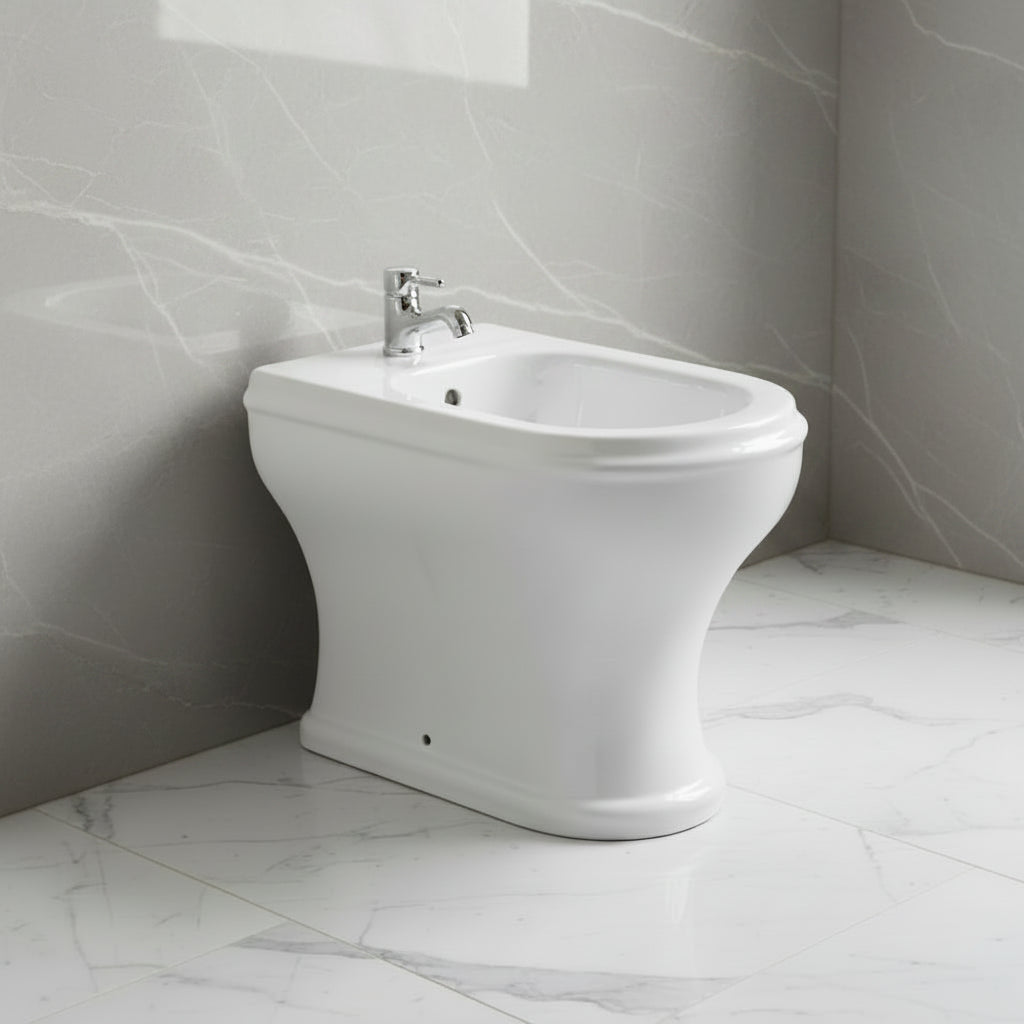 Azzurra Charme bidet a terra CHBIT000000MBI - bianco lucido