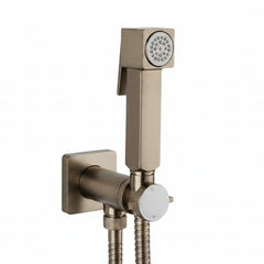 Bossini Cube Brass doccetta igienica con miscelatore progressivo E38001 - nickel spazzolato