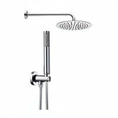 Bossini Tetis soffione doccia tondo, doccetta e flessibile M92056 - Cromo