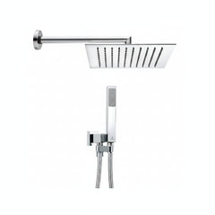 Bossini Tetis soffione doccia quadrato, doccetta e flessibile M92060 - cromo