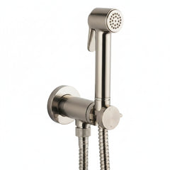 Bossini Paloma Brass doccetta igienica con miscelatore progressivo E37005 - nickel spazzolato