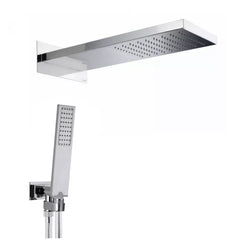 Bossini Manhattan soffione a parete, doccetta e flessibile M90798 - Cromo