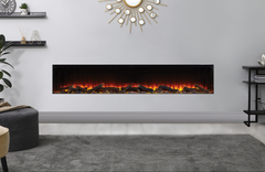 Electric fireplace Alisa 160 Maisonfire standard version with ceramic wood