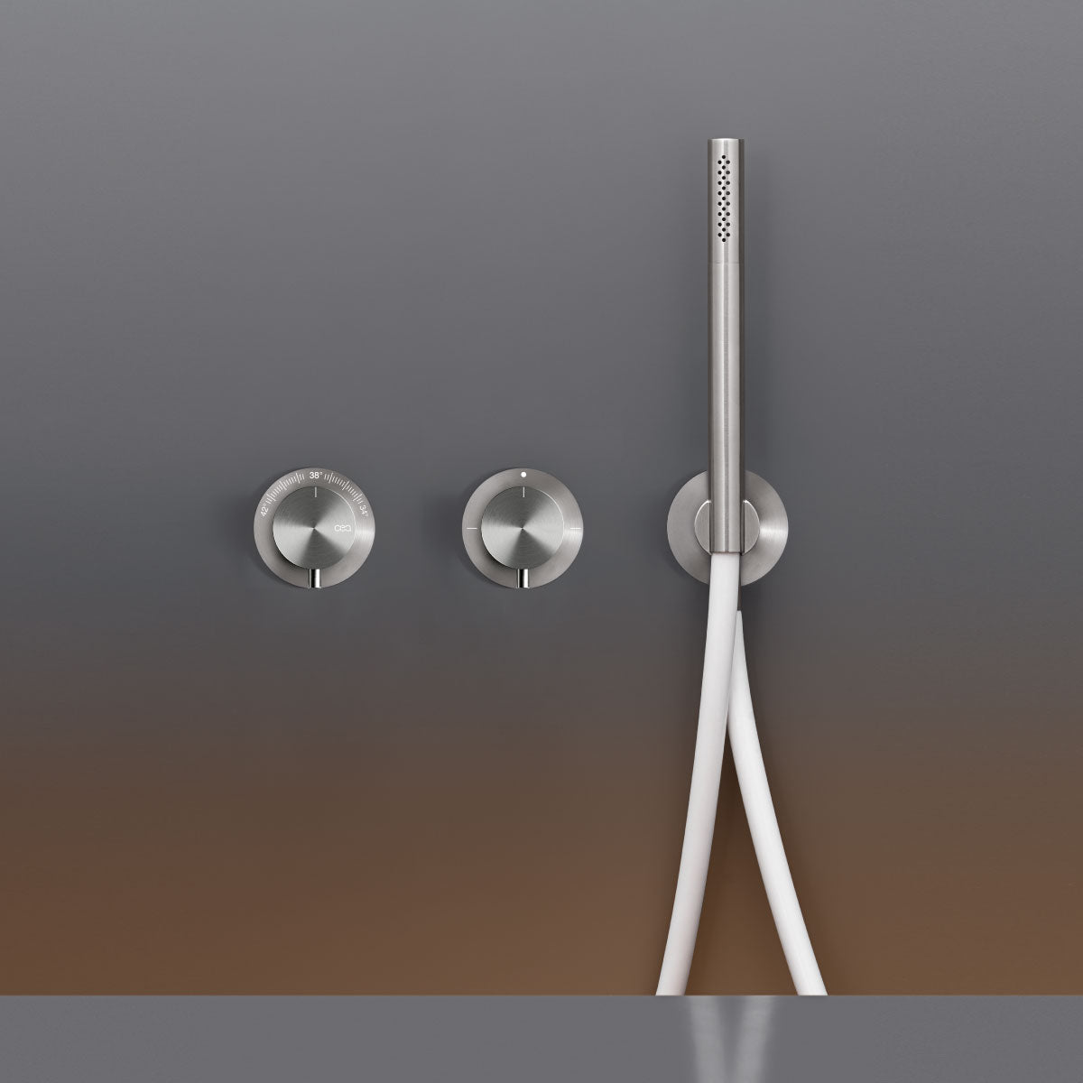 Cea Design Mil360 miscelatore termostatico doccia con Acqua Stop System, deviatore 2/3 vie e doccetta MIL116