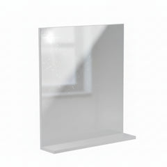 Colavene Acquaceramica Volant- Specchio con mensola in legno bianco 60x14x70 cm - 330209