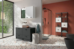 Colavene-Acquaceramica-Volant-mobile lavabo 120x50x88 cm con specchio e mensola