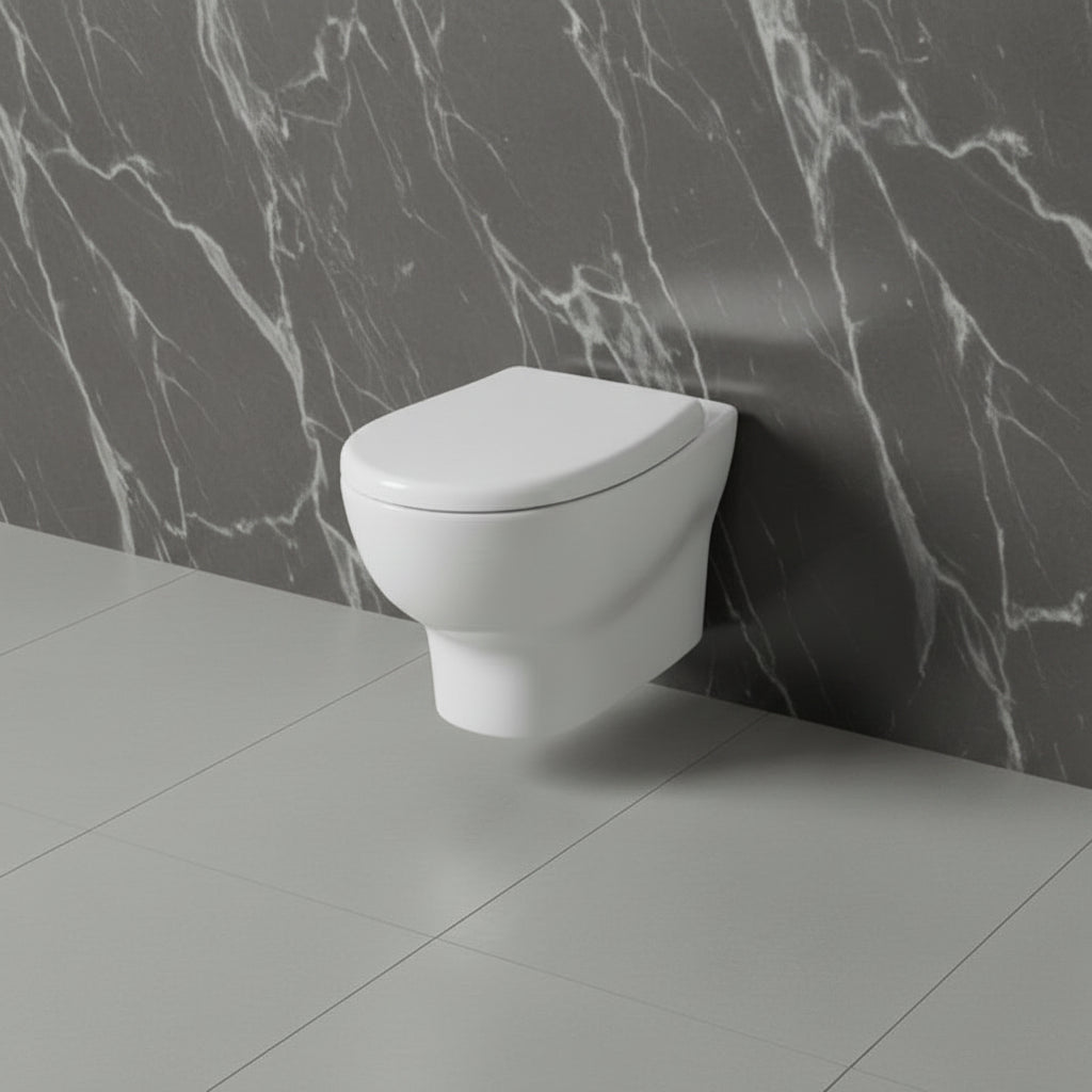 Disegno Ceramica Touch1 wc sospeso T100500001 - bianco lucido