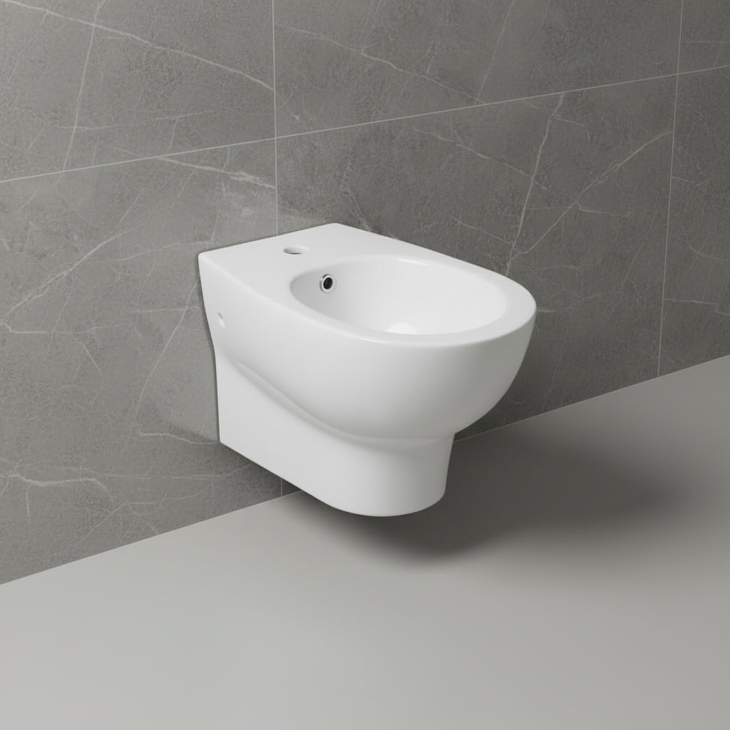 Disegno Ceramica Touch 1 bidet sospeso T1007000101 - bianco lucido