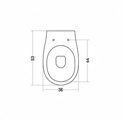 Disegno Ceramica Touch 1 soft-close toilet seat T120600001