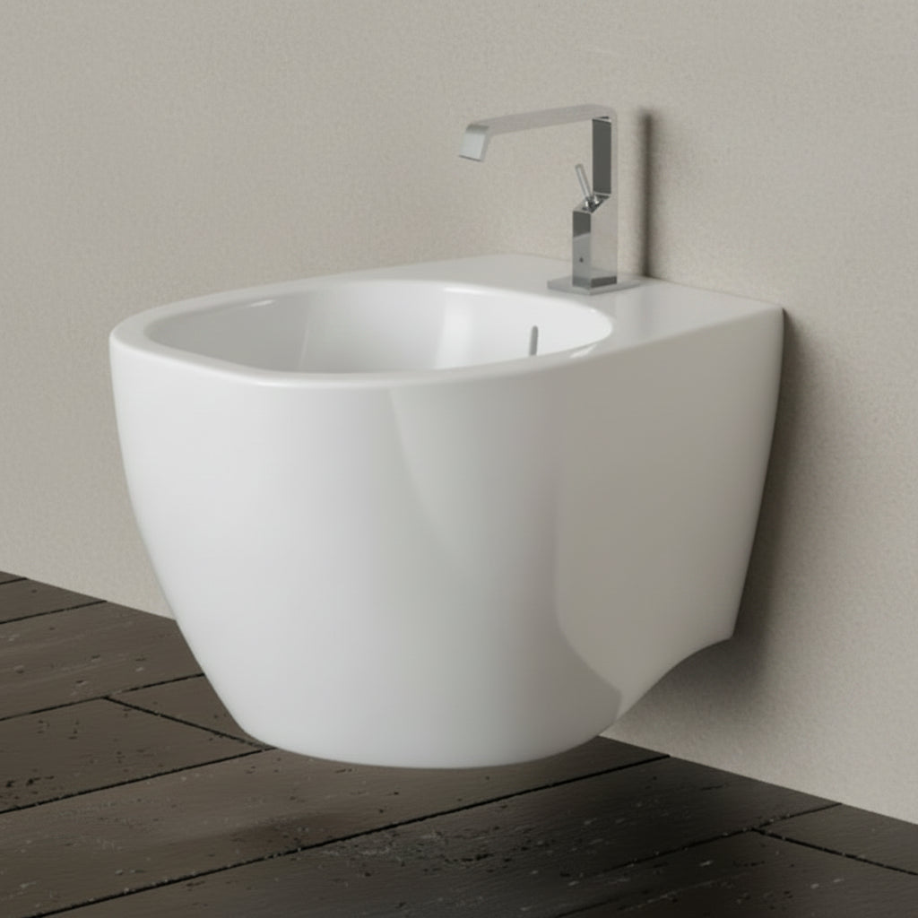 Disegno Ceramica Weg bidet sospeso WG00700101 - bianco lucido