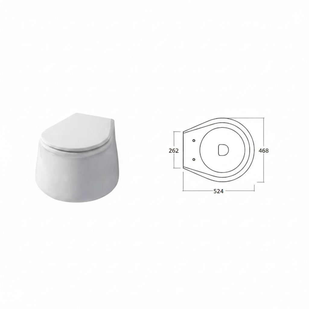 Disegno Ceramica Catino copriwater soft-close CT20600001