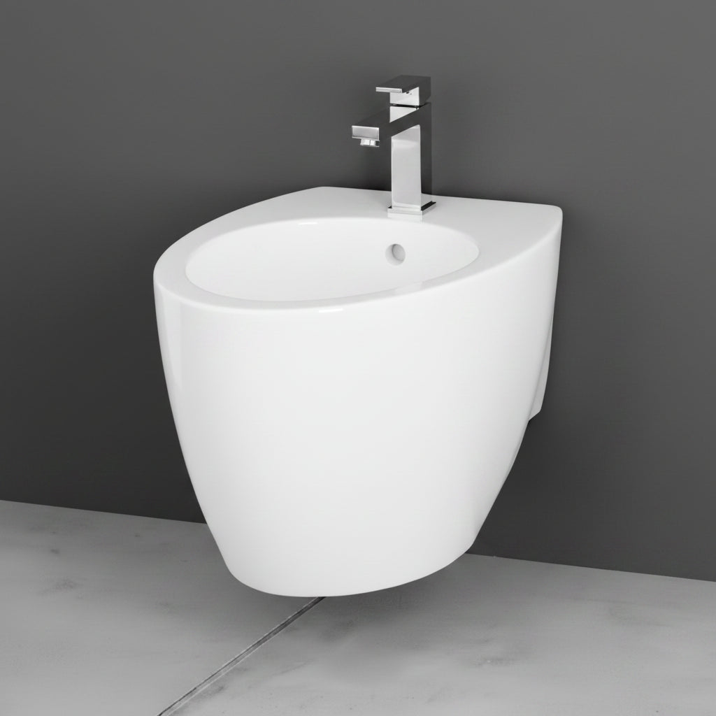 Disegno ceramica Ovo bidet sospeso OV00700101 -  bianco lucido
